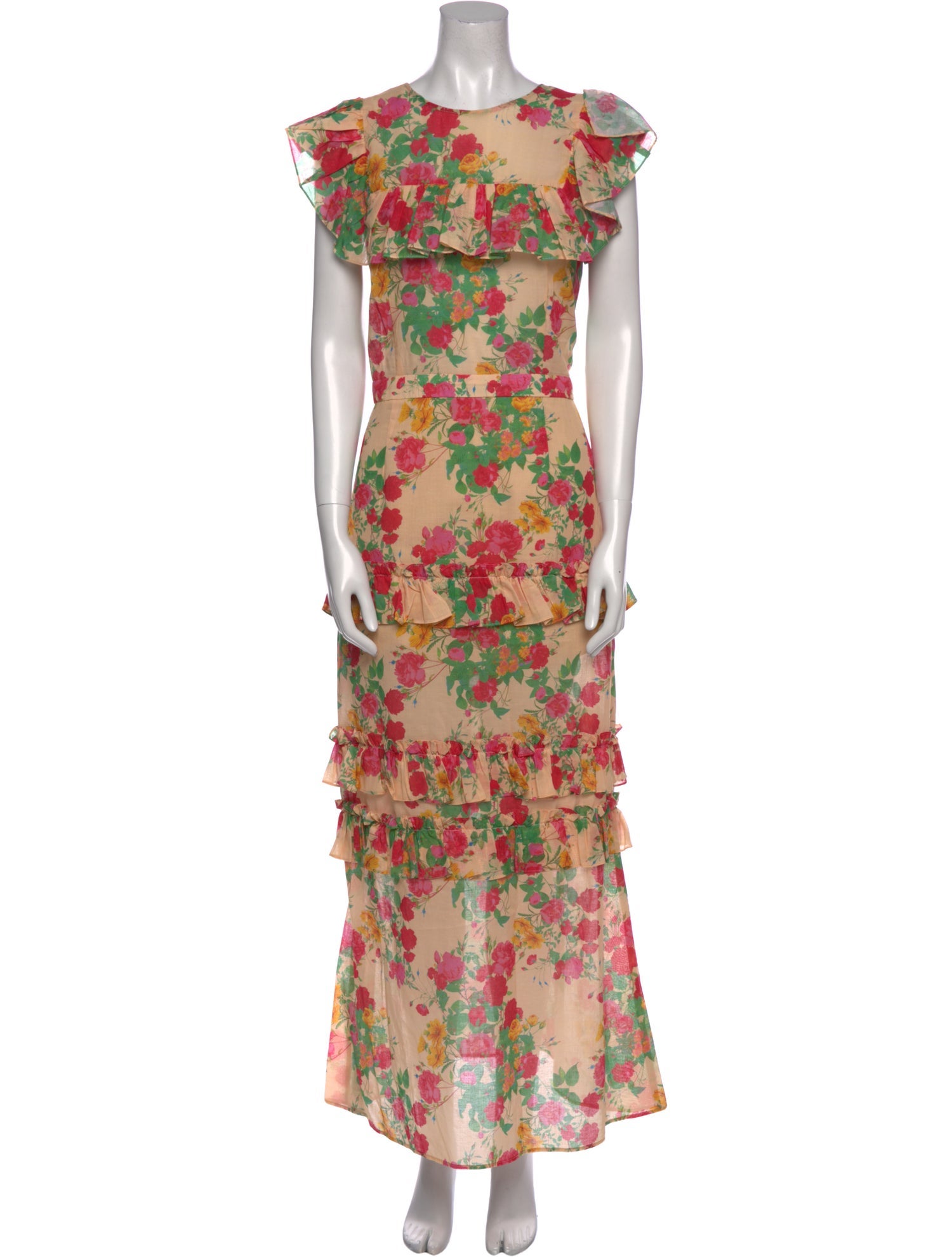 Damaris Bailey Floral Print Long Dress