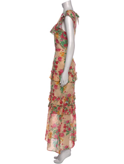 Damaris Bailey Floral Print Long Dress