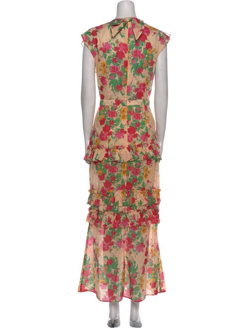 Damaris Bailey Floral Print Long Dress