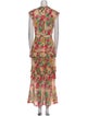 Damaris Bailey Floral Print Long Dress