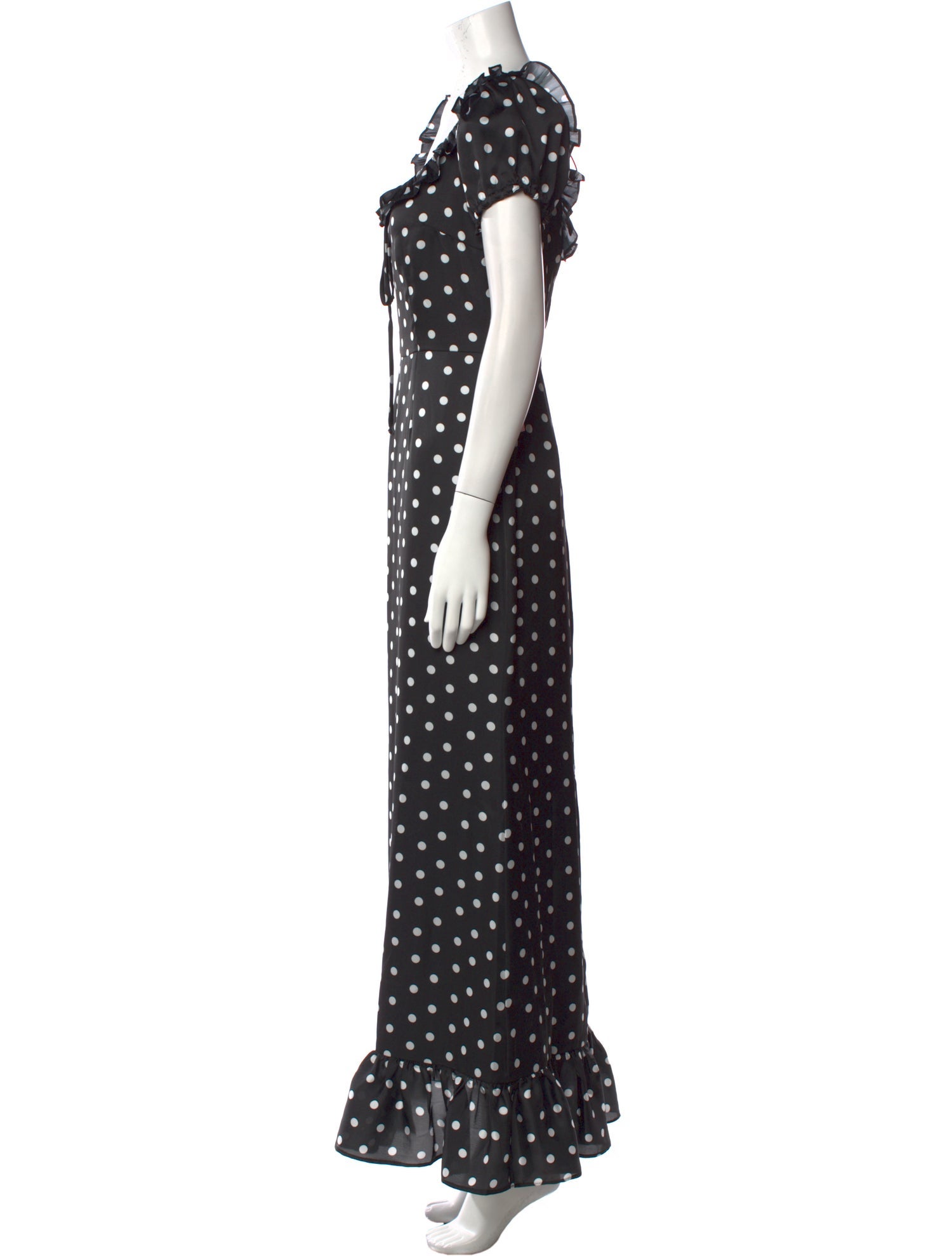 Damaris Bailey Polka Dot Print Long Dress w/ Tags