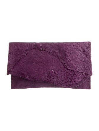 Deborah Barnet Ostrich Clutch