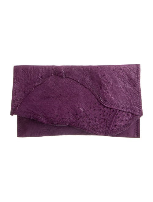 Deborah Barnet Ostrich Clutch