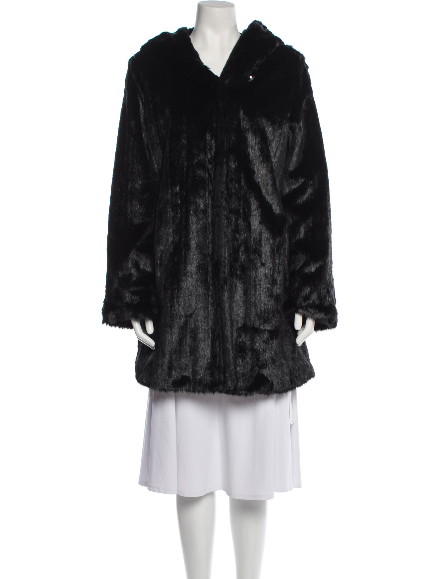 Dennis By Dennis Basso Faux Fur Faux Fur Coat