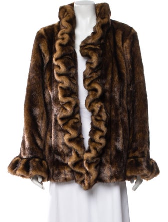 Dennis By Dennis Basso Animal Print Coat