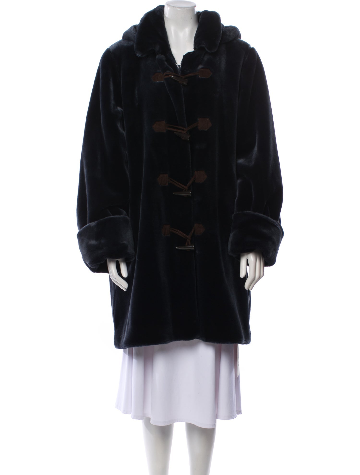 Dennis By Dennis Basso Faux Fur Coat