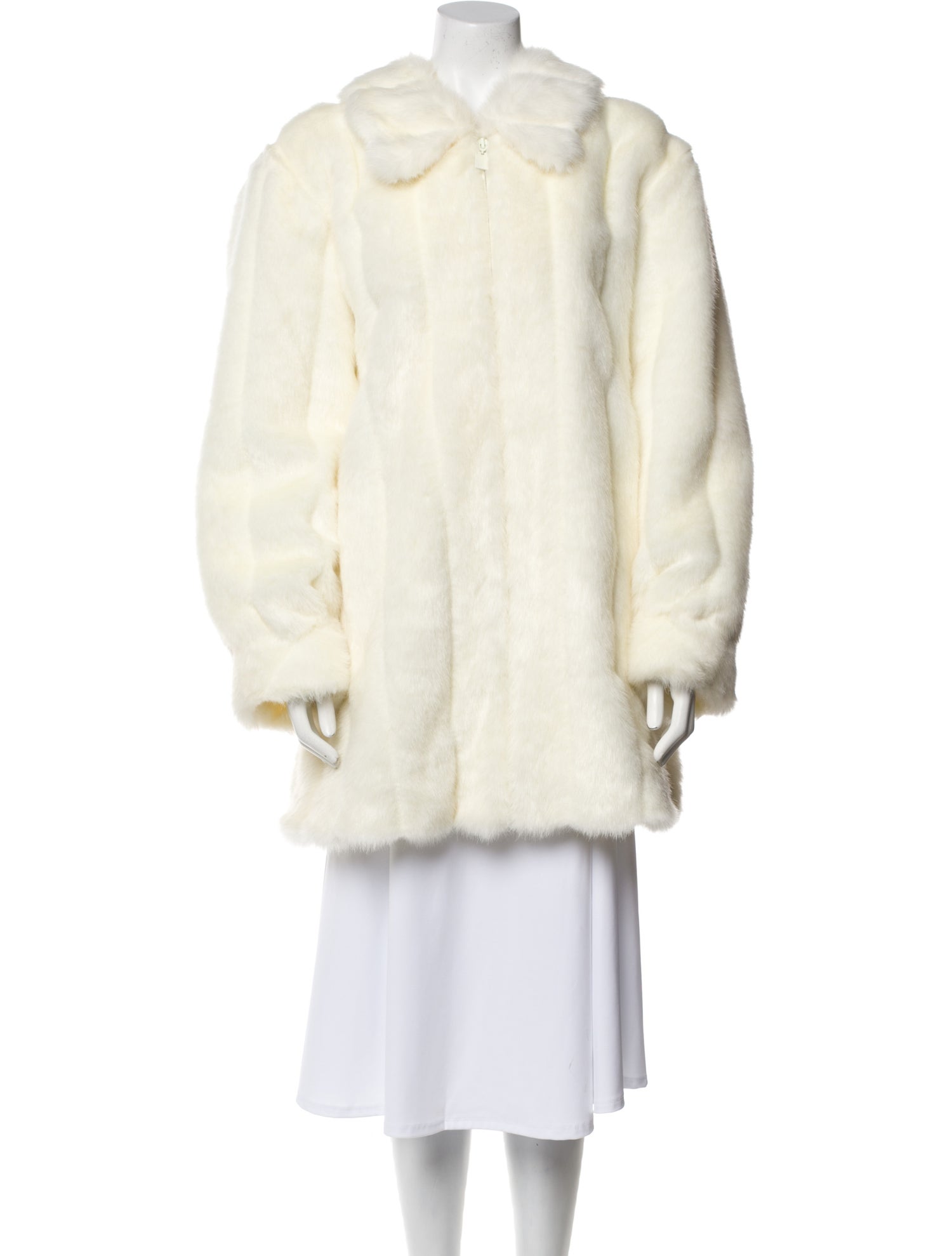 Dennis By Dennis Basso Faux Fur Faux Fur Coat