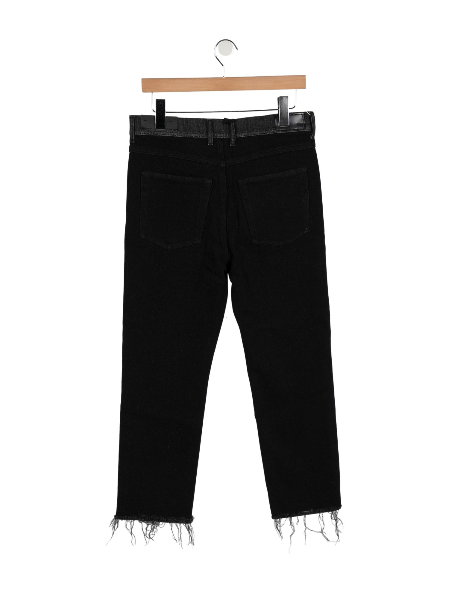 Diesel Black Gold High-Rise Straight Leg Jeans