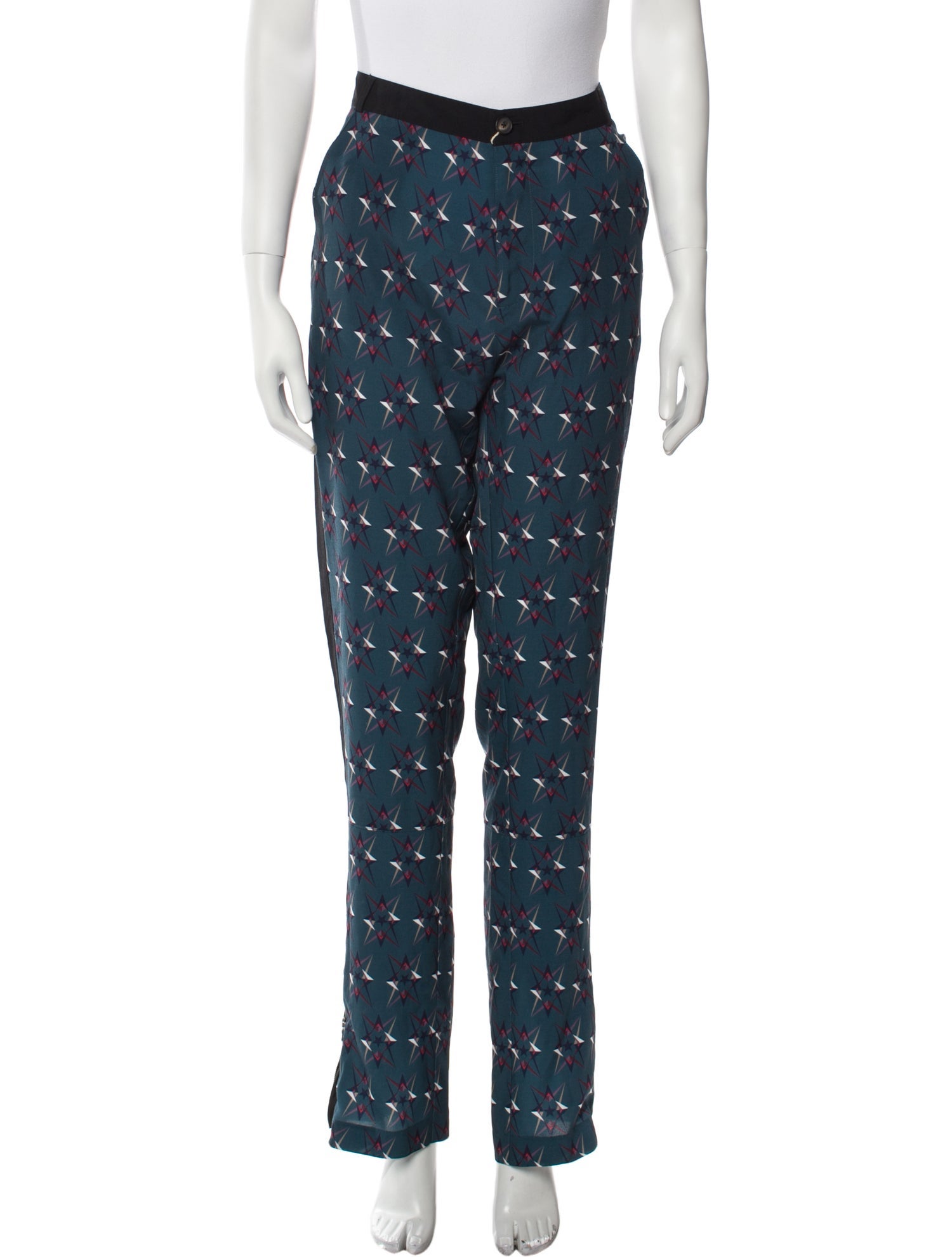 Diesel Black Gold Printed Straight Leg Pants