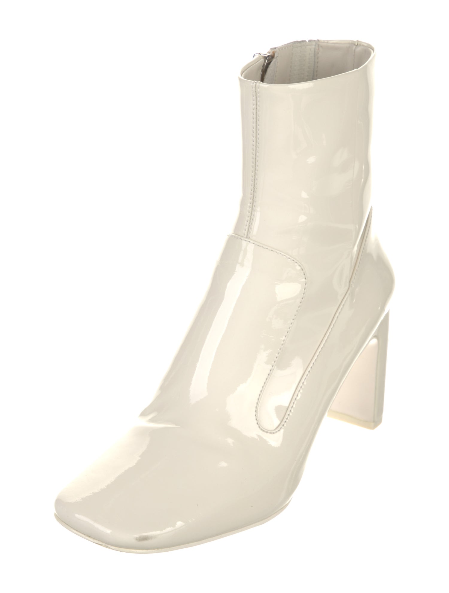 Diesel Black Gold Patent Leather Boots