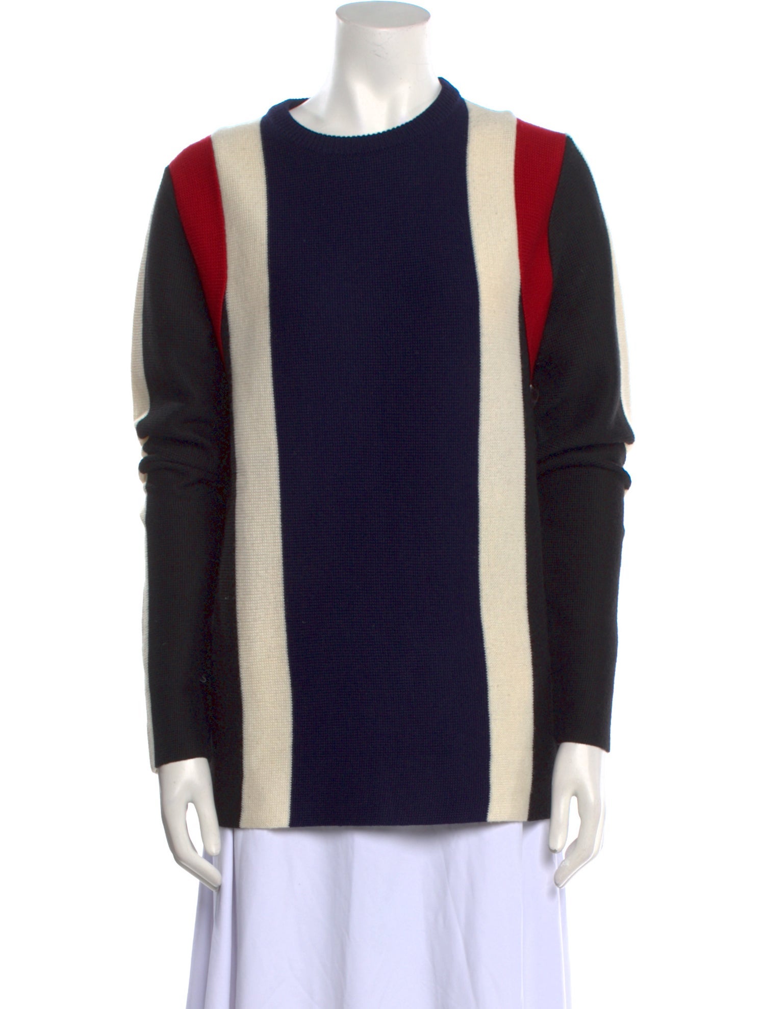 Diesel Black Gold Striped Crew Neck Sweater