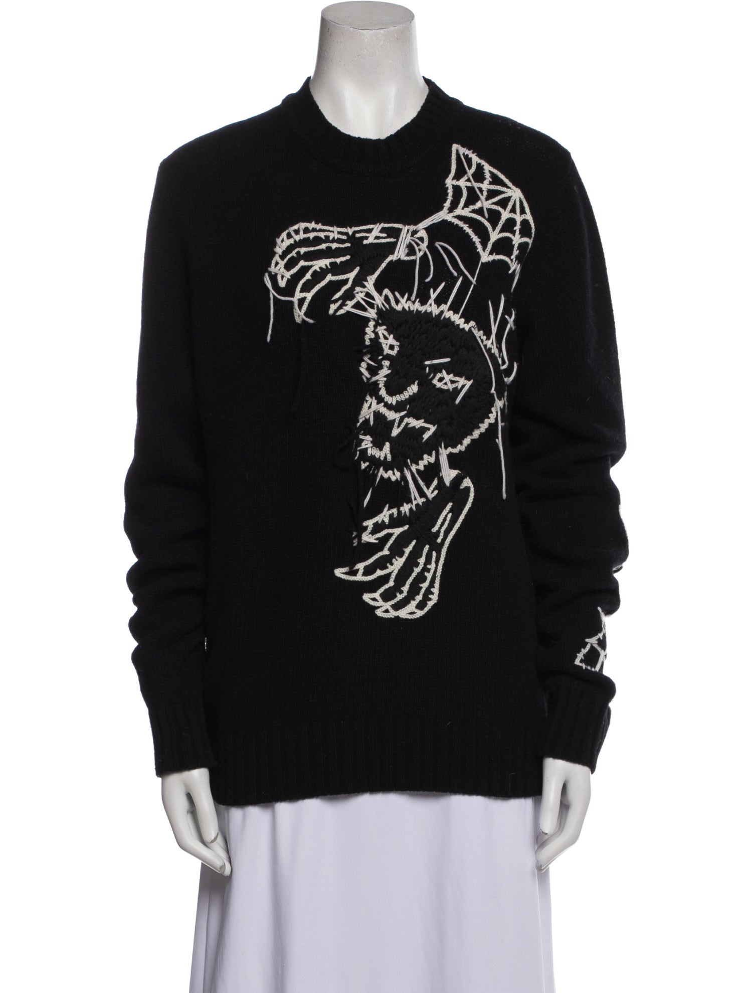 Diesel Black Gold Wool Printed Sweater