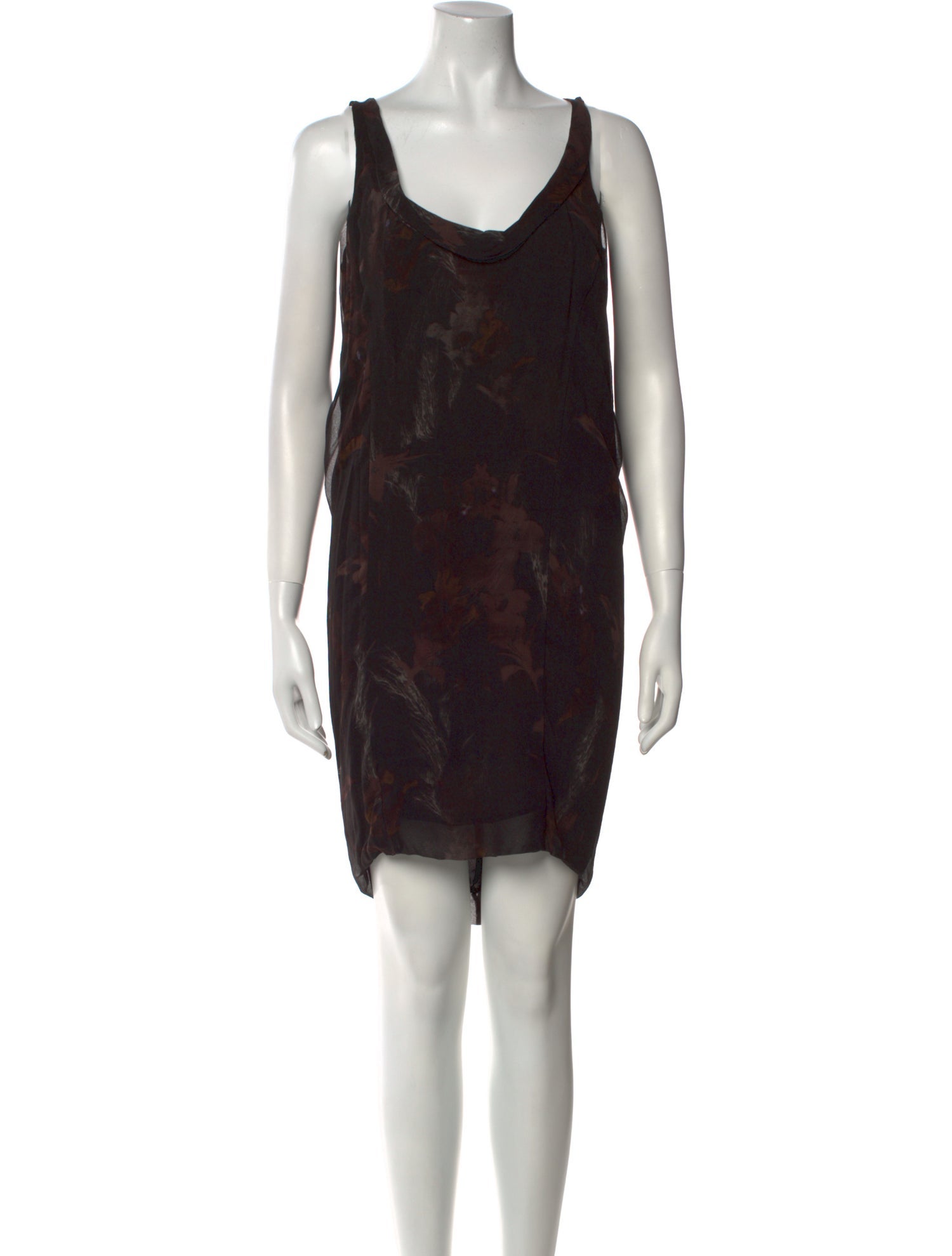 Diesel Black Gold Silk Mini Dress