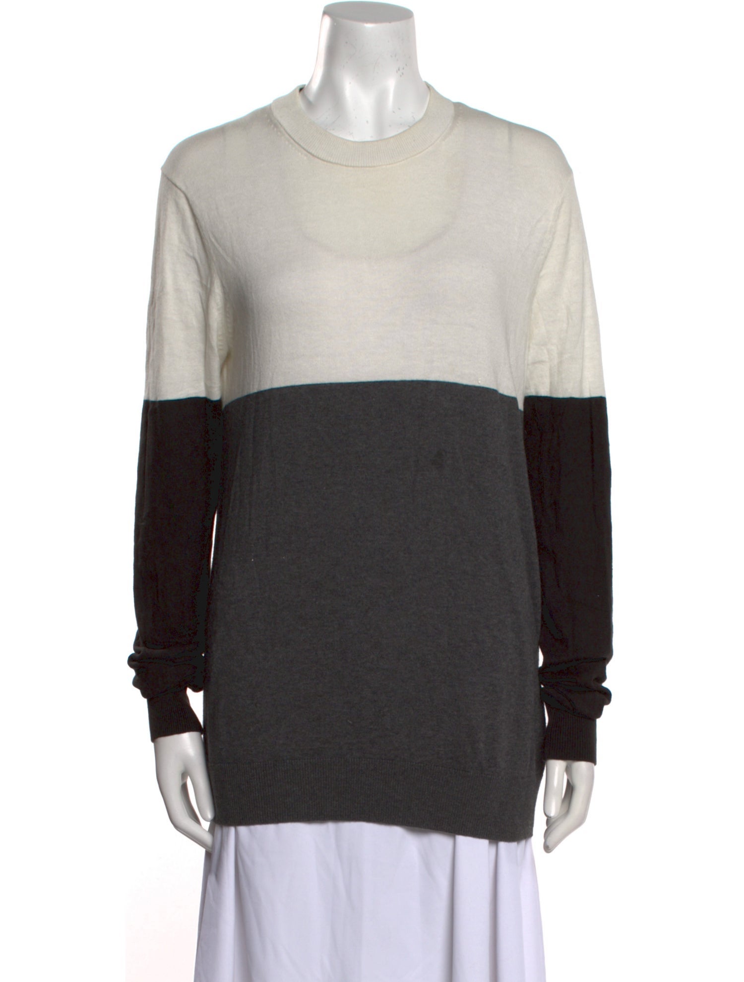 Diesel Black Gold Colorblock Pattern Mock Neck Sweater