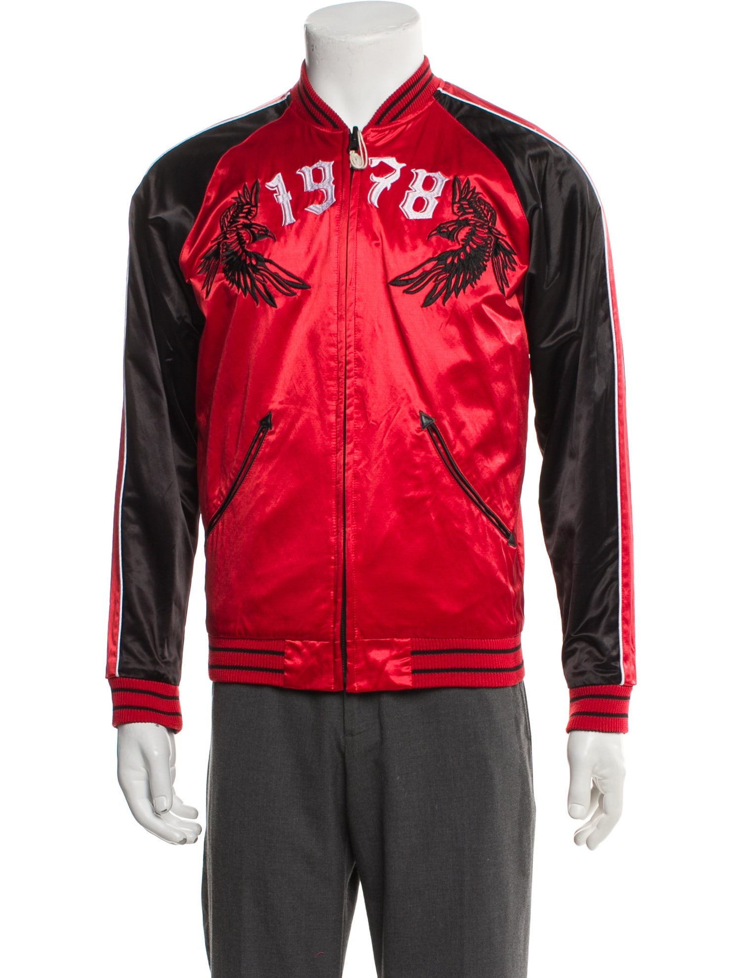 Diesel Black Gold Striped Bomber Jacket w/ Tags