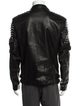 Diesel Black Gold Leather Moto Jacket