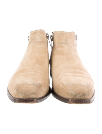 Diesel Black Gold Suede Boots