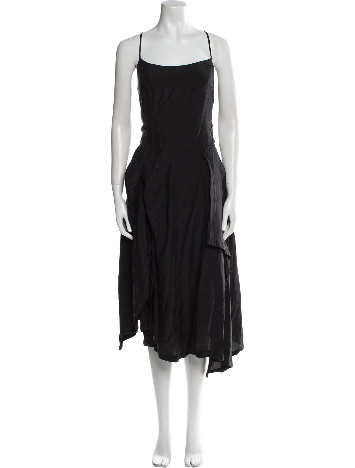 Diesel Black Gold Silk Long Dress