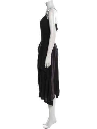 Diesel Black Gold Silk Long Dress