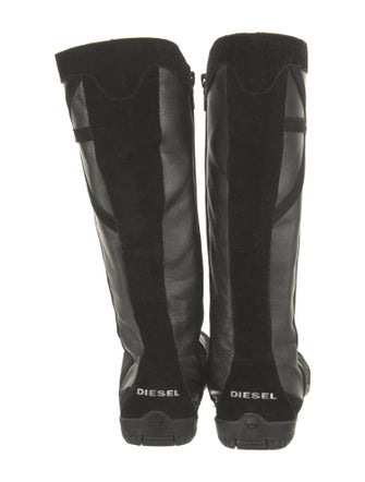 Diesel Leather Rain Boots