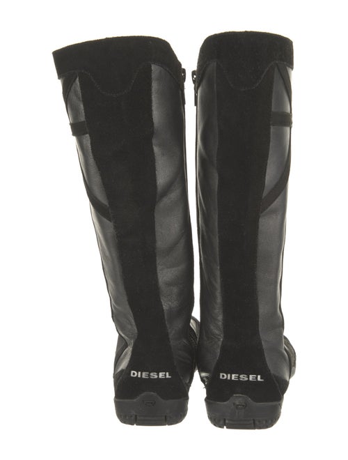 Diesel Leather Rain Boots