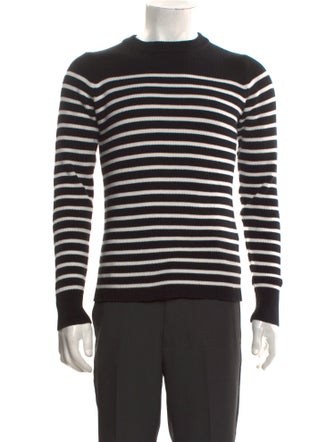 Diesel Black Gold Striped Crew Neck Pullover