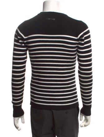 Diesel Black Gold Striped Crew Neck Pullover