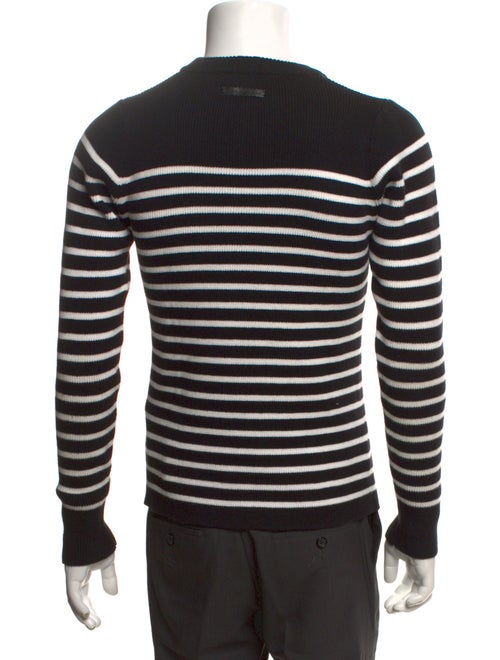 Diesel Black Gold Striped Crew Neck Pullover