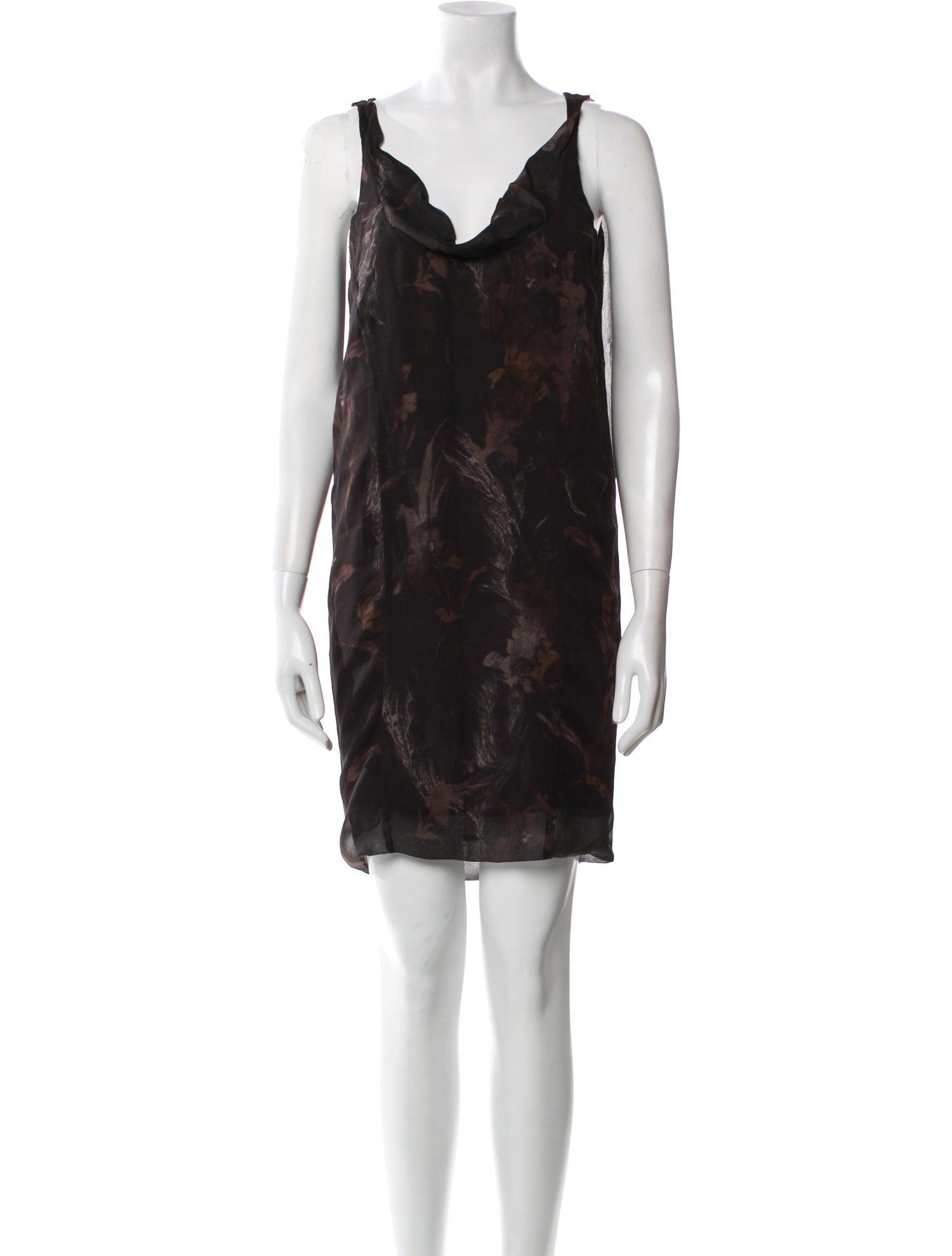 Diesel Black Gold Silk Mini Dress