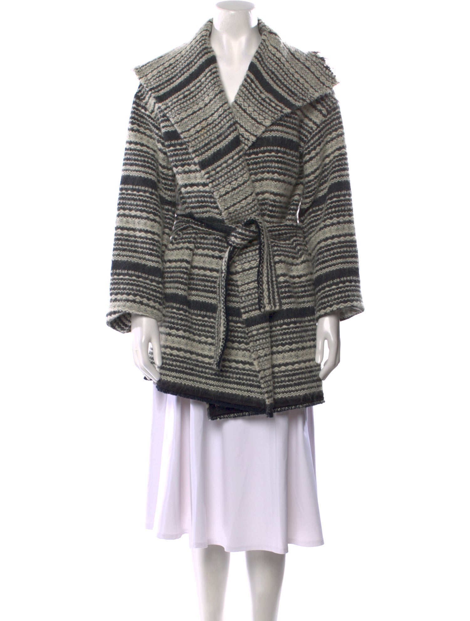 Diesel Black Gold Striped Cowl Neck Sweater