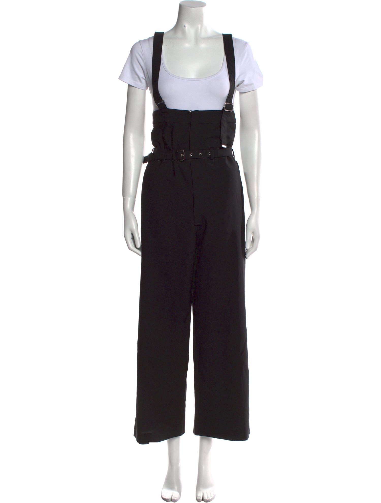 Diesel Black Gold Virgin Wool Square Neckline Jumpsuit