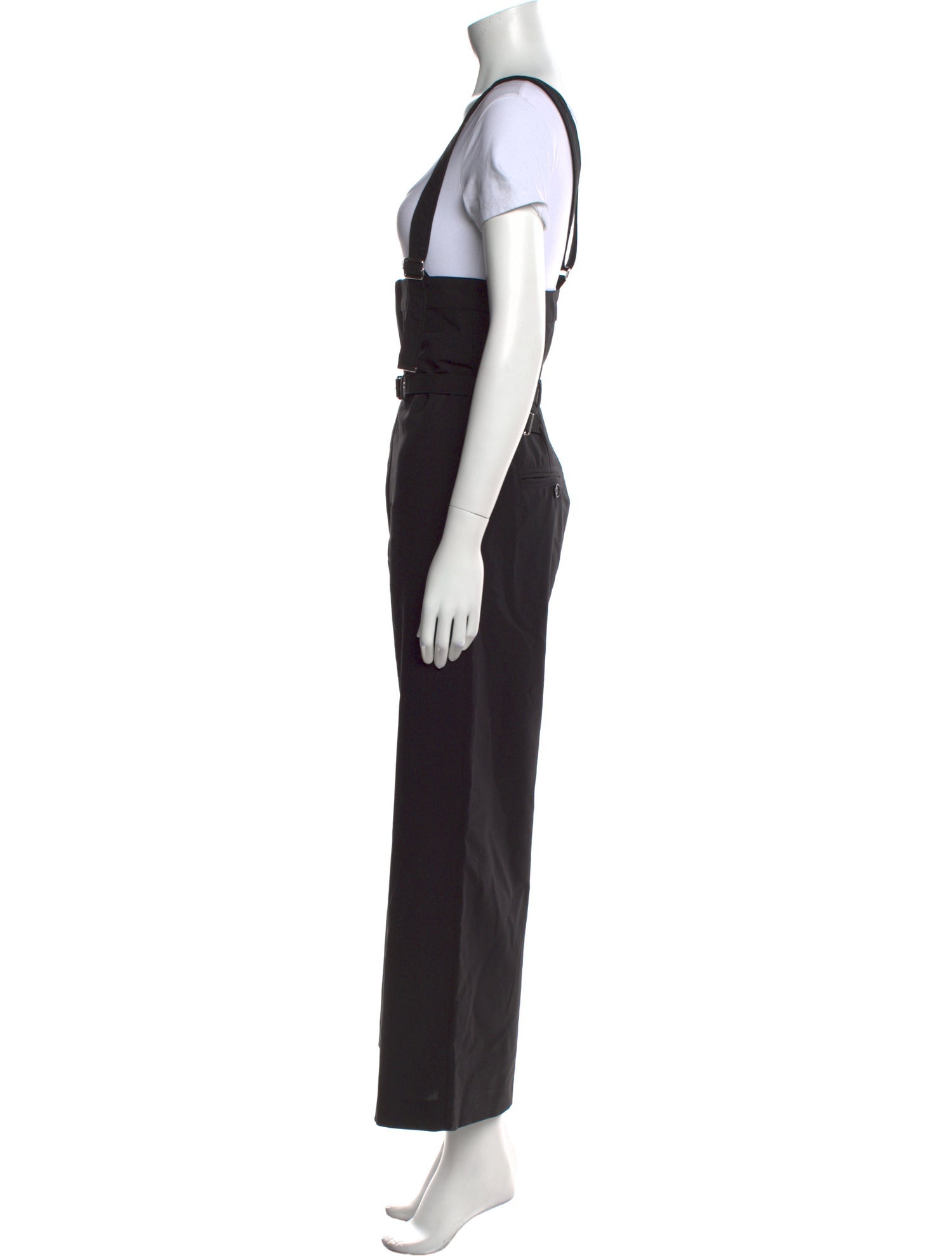 Diesel Black Gold Virgin Wool Square Neckline Jumpsuit