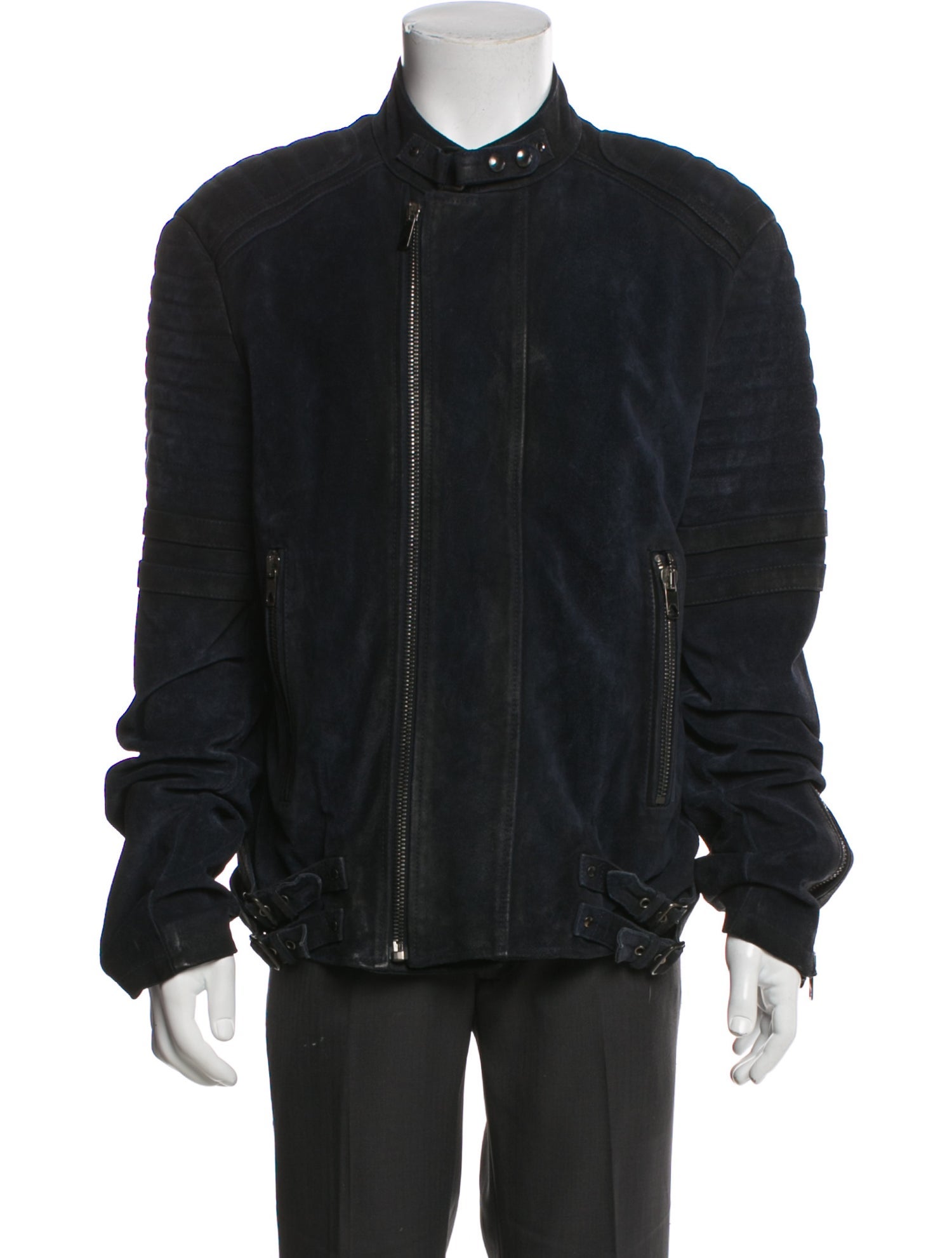 Diesel Black Gold Leather Moto Jacket