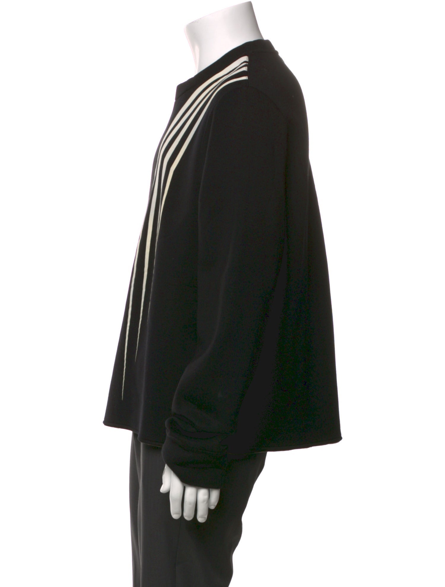 Diesel Black Gold Striped Crew Neck Sweatshirt