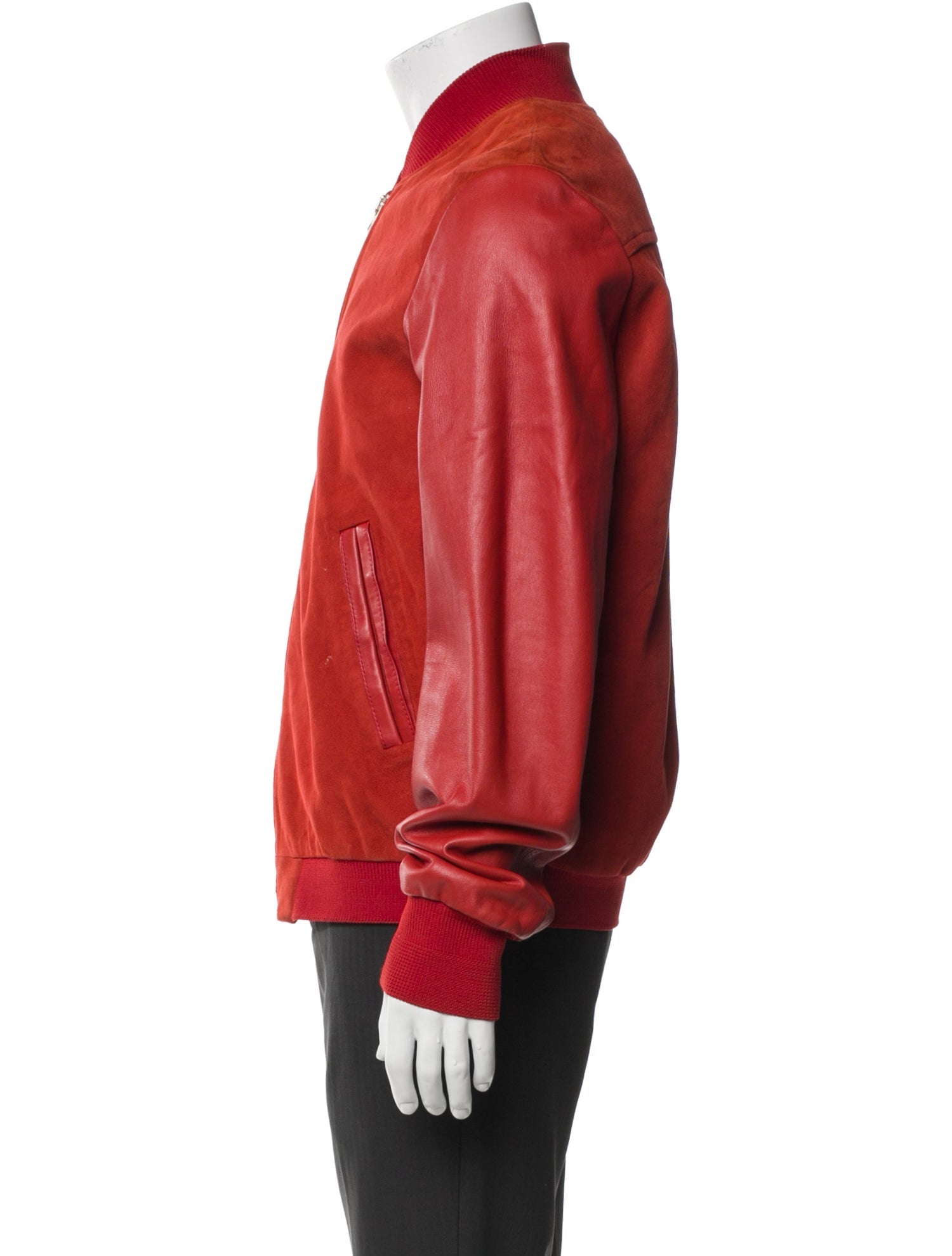 Diesel Black Gold Lamb Leather Bomber Jacket