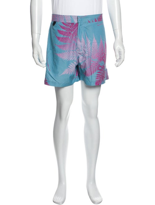 Double Rainbouu Printed Swim Trunks Blue