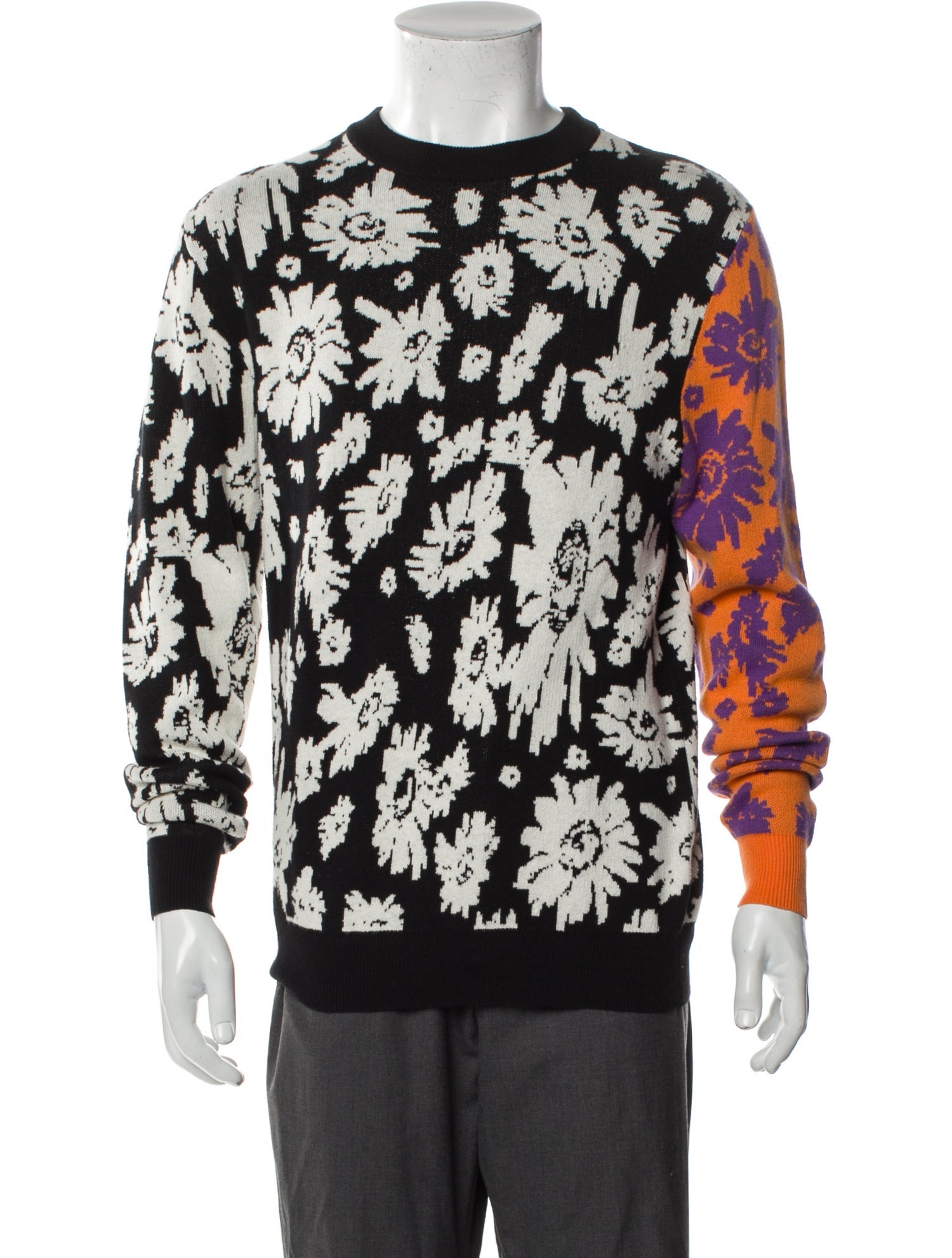 Double Rainbouu Floral Print Crew Neck Pullover