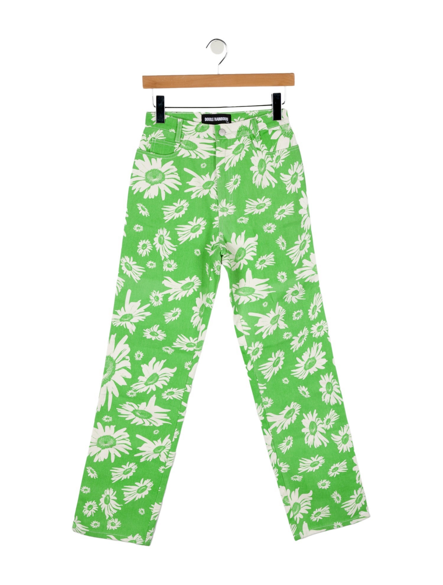 Double Rainbouu High-Rise Straight Leg Jeans