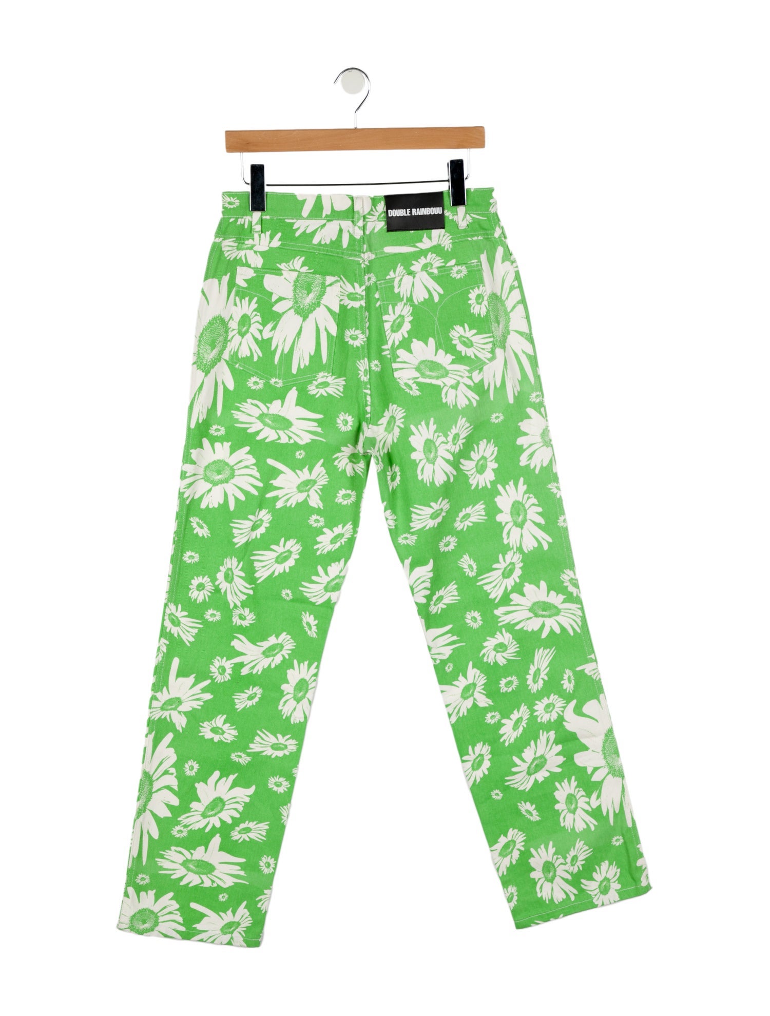 Double Rainbouu High-Rise Straight Leg Jeans