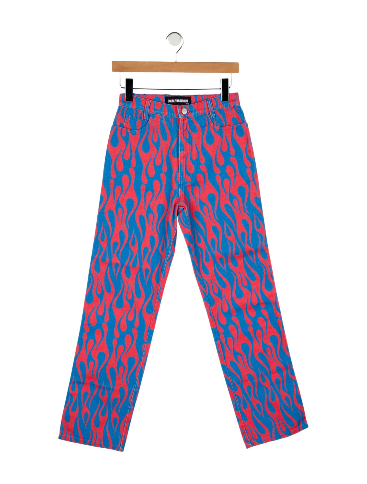 Double Rainbouu Mid-Rise Straight Leg Jeans