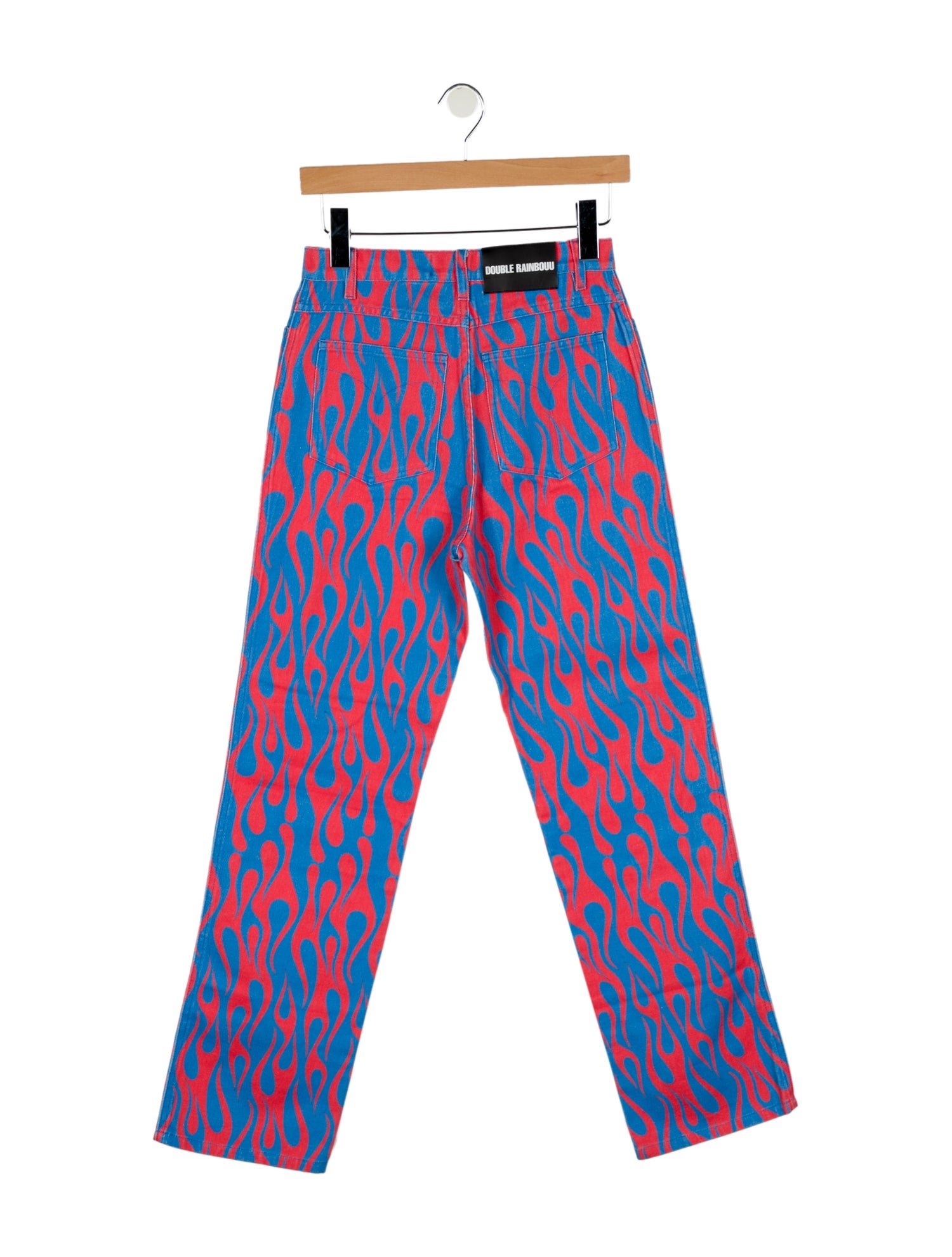 Double Rainbouu Mid-Rise Straight Leg Jeans