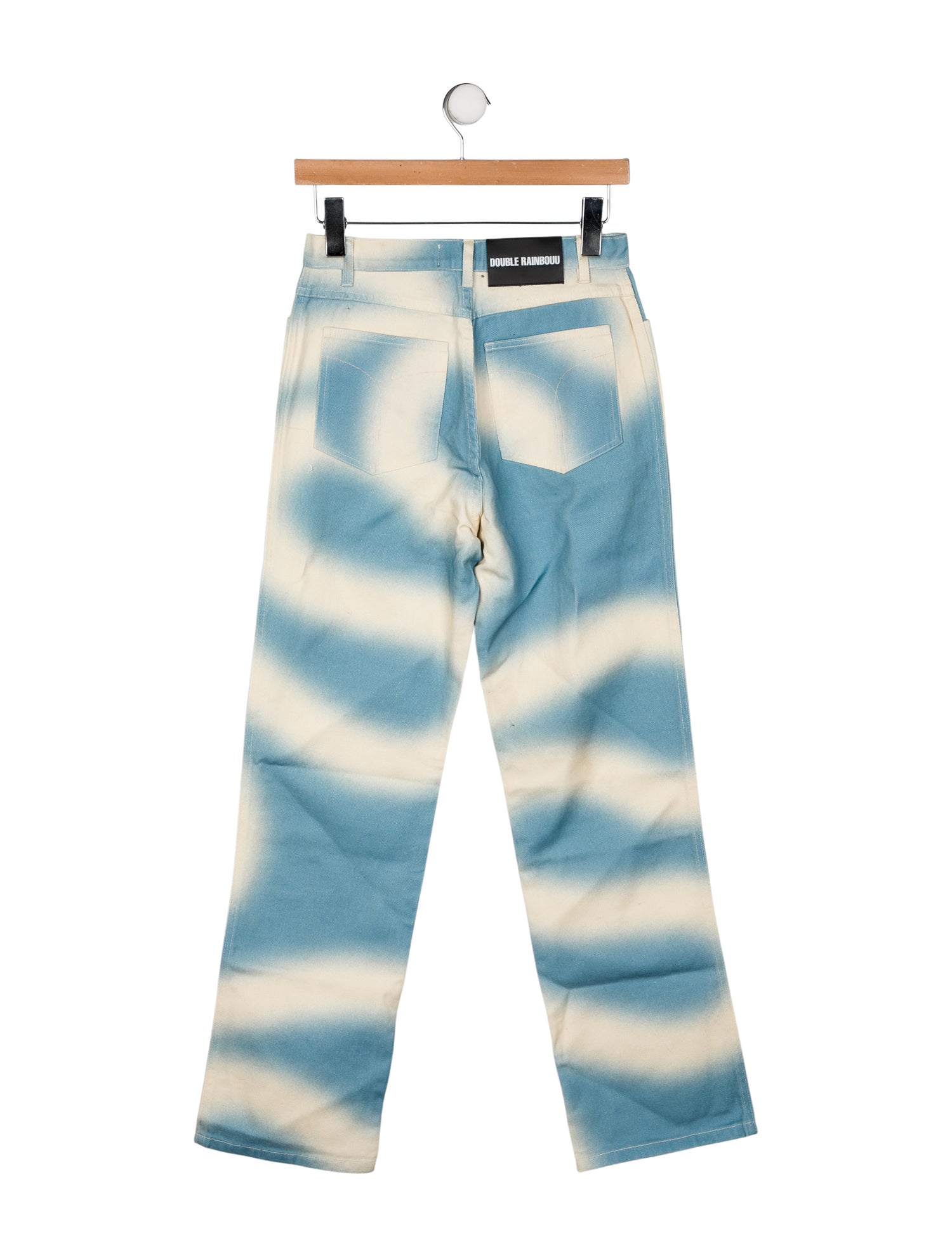 Double Rainbouu High-Rise Straight Leg Jeans