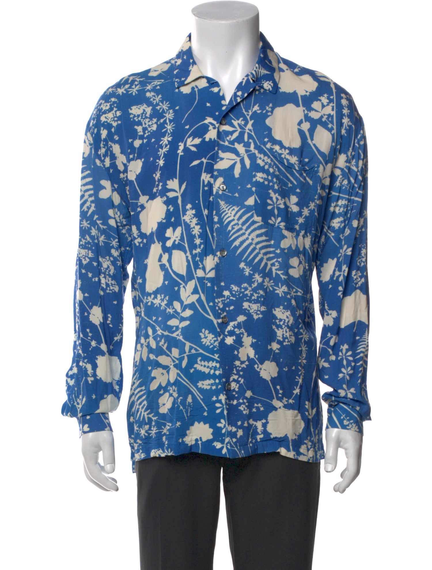 Double Rainbouu Floral Print Long Sleeve Shirt