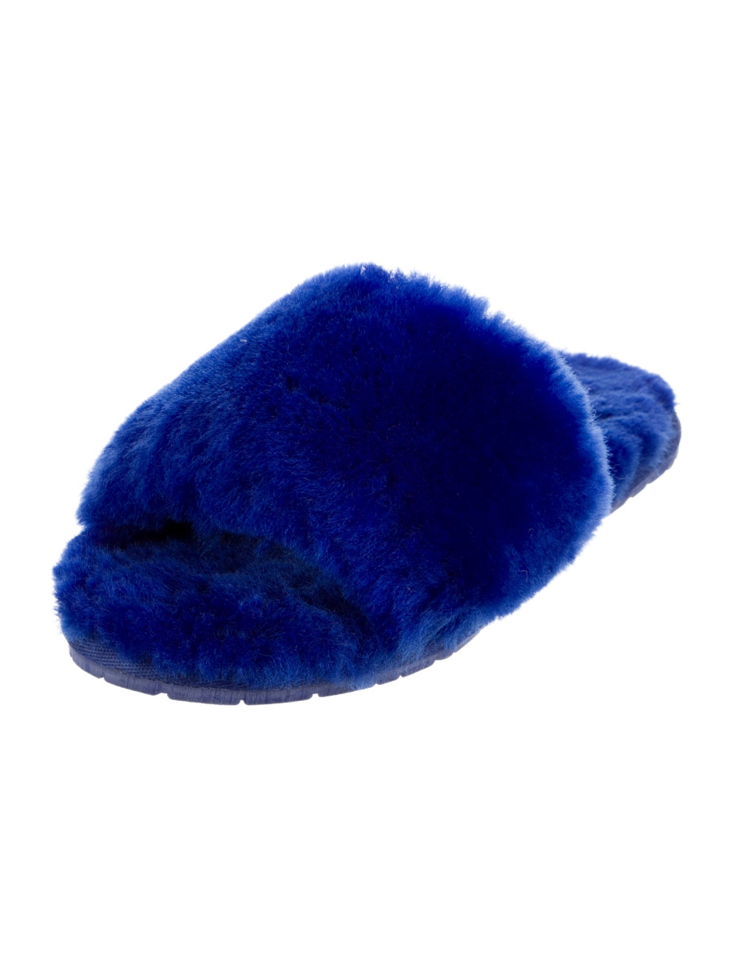 Double Rainbouu Shearling Slides