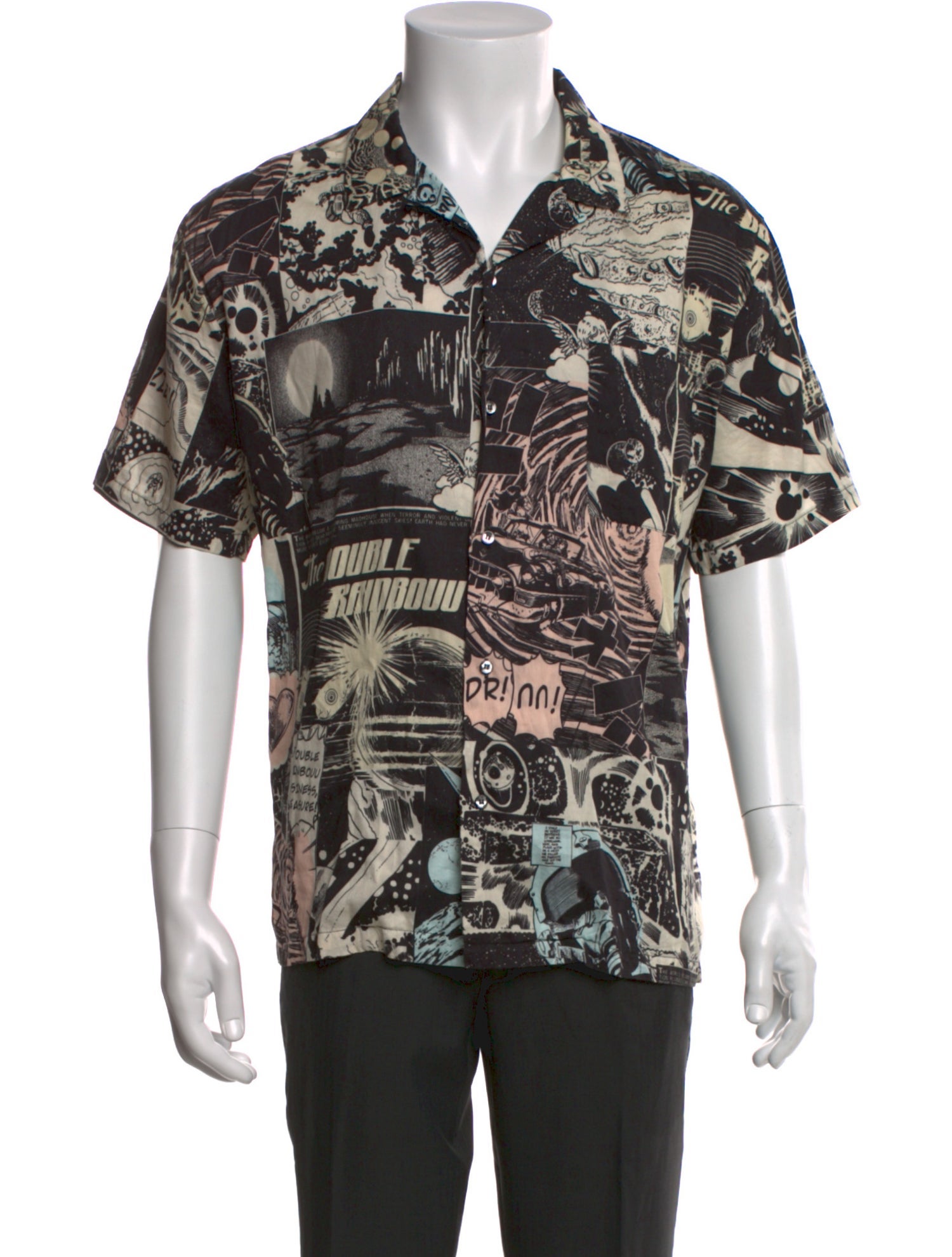 Double Rainbouu Printed Short Sleeve Shirt