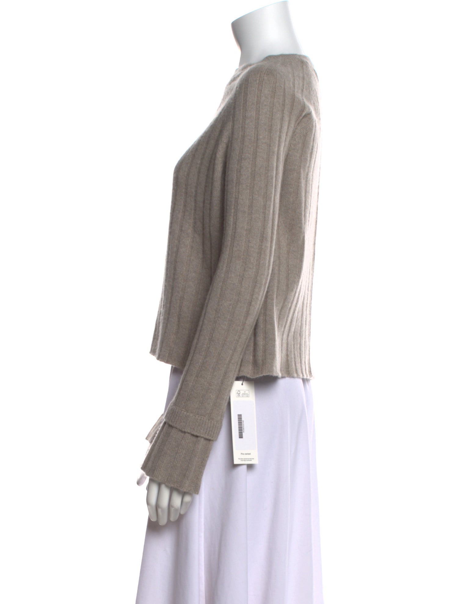 Doffer Boys Cashmere Bateau Neckline Sweater