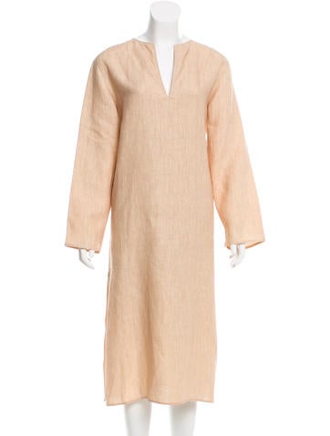 Denis Colomb Linen Midi Dress w/ Tags