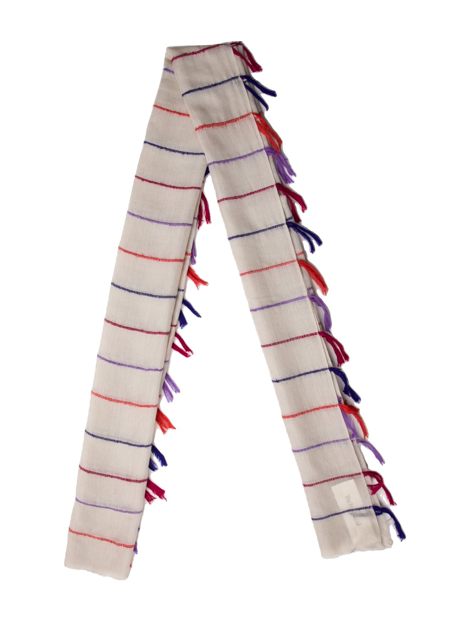 Denis Colomb Cashmere Striped Scarf