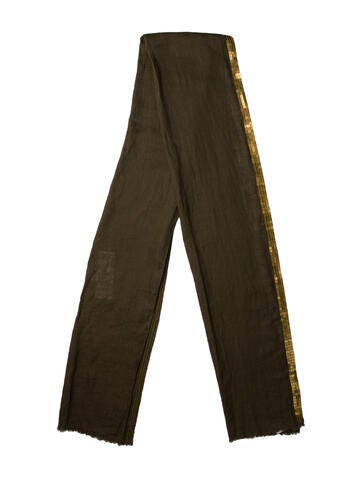 Denis Colomb Scarves and Shawls Wool Printed Stole