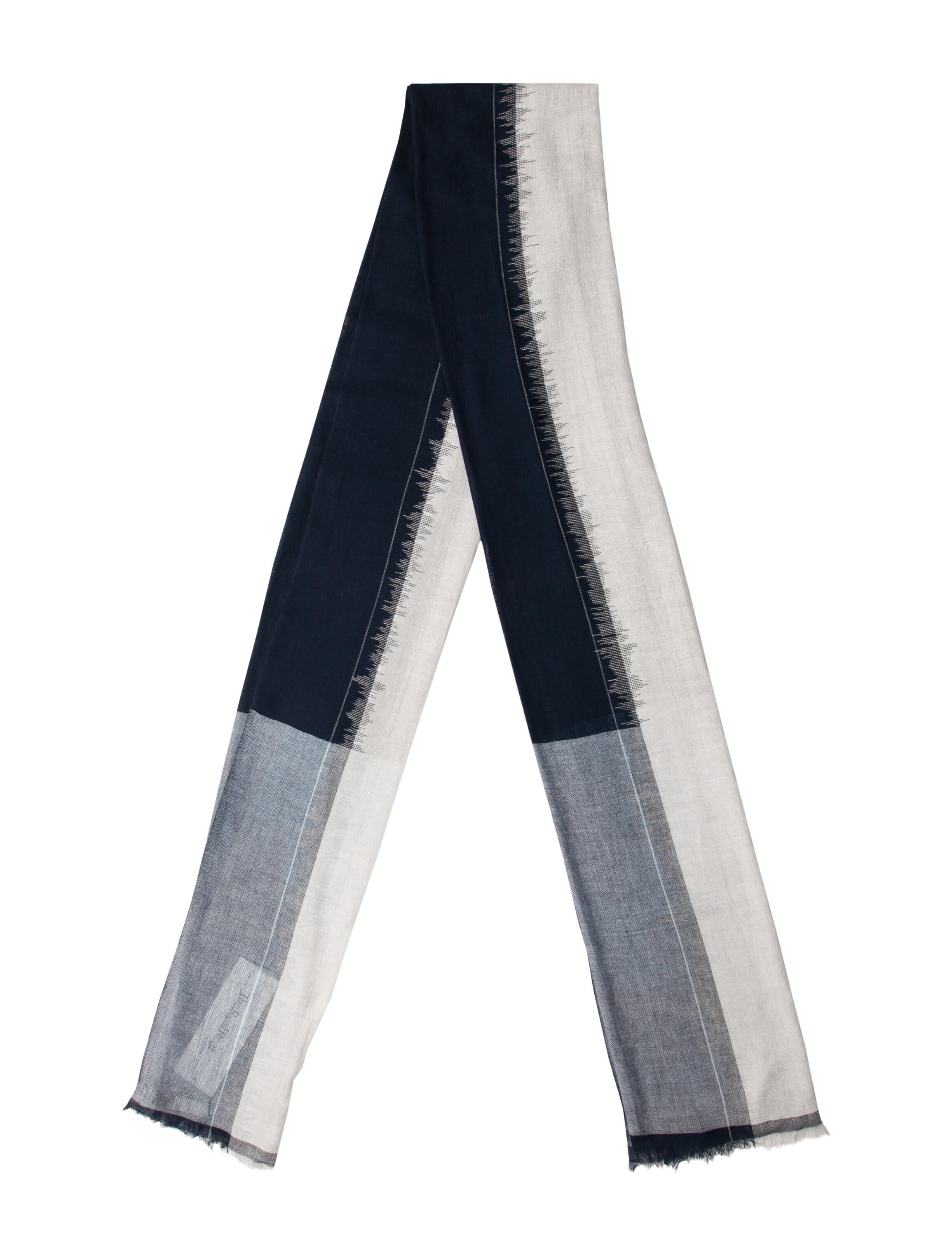 Denis Colomb Colorblock Pattern Shawl